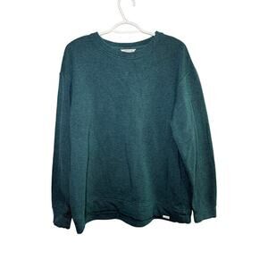 Orvis‎ blue crew neck soft pullover sweater mens large lounge minimalist outdoor